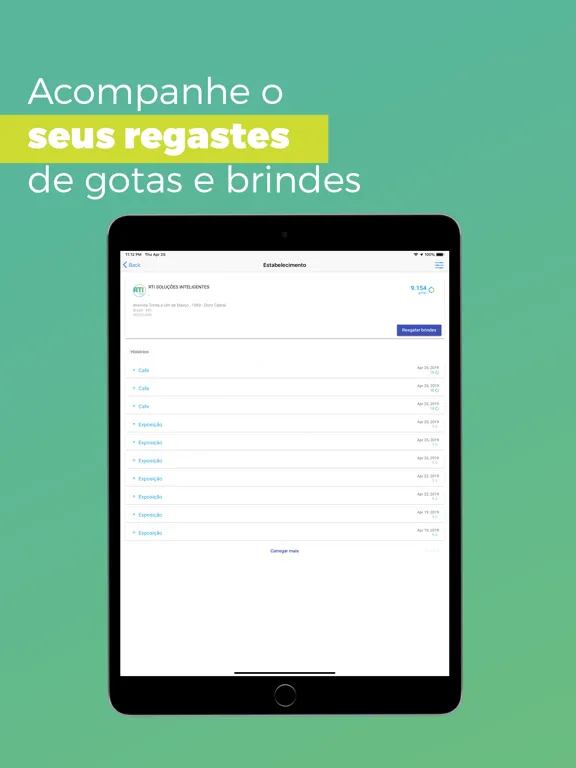 Ảnh chụp màn hình của Gotas RTI iPad 