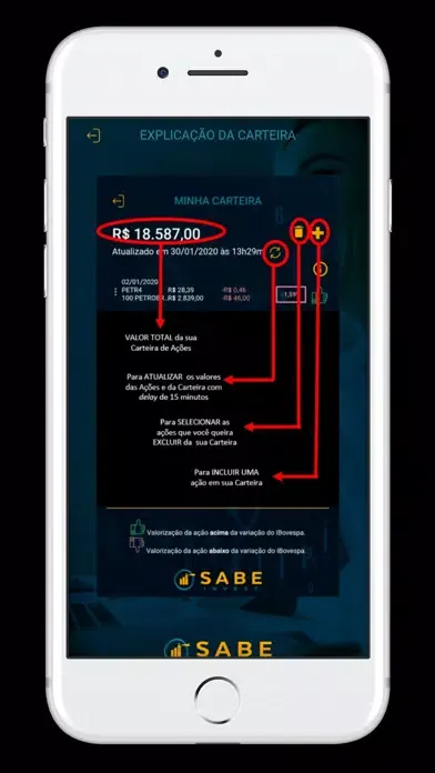 SABE Invest سکرین شاٹس