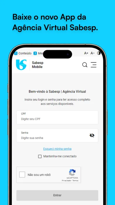 Capturas de pantalla de Sabesp Mobile
