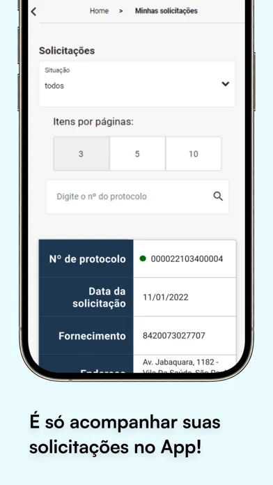 Capturas de pantalla de Sabesp Mobile