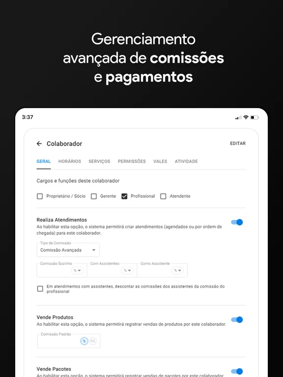 Salão99 - Sistema para Salão iPad 应用截图
