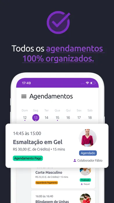 Salão na Mão: Profissional Screenshots