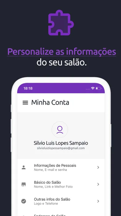 Salão na Mão: Profissional Screenshots