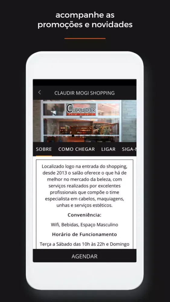 Скриншоты Claudir Cabeleireiros