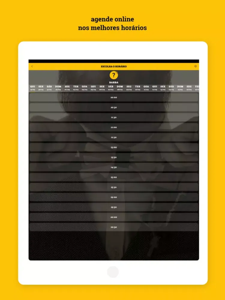 Ảnh chụp màn hình của Garagem Barbearia e Estética iPad 