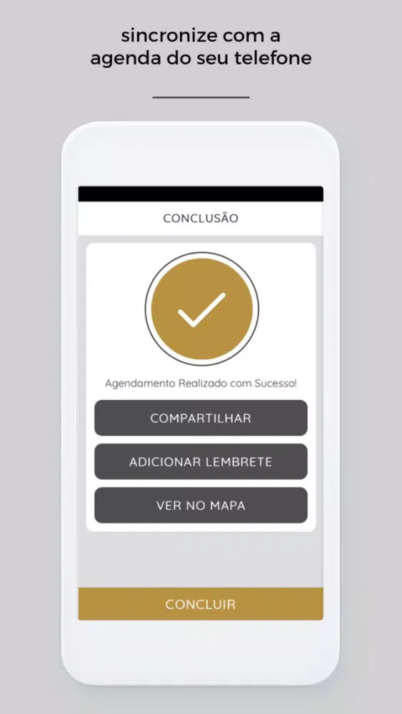 Capturas de tela do SalãoVIP Mobile