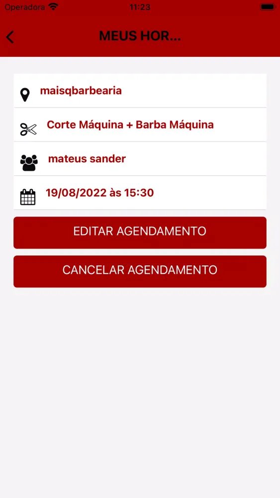 Screenshot di MaisQ Barbearia