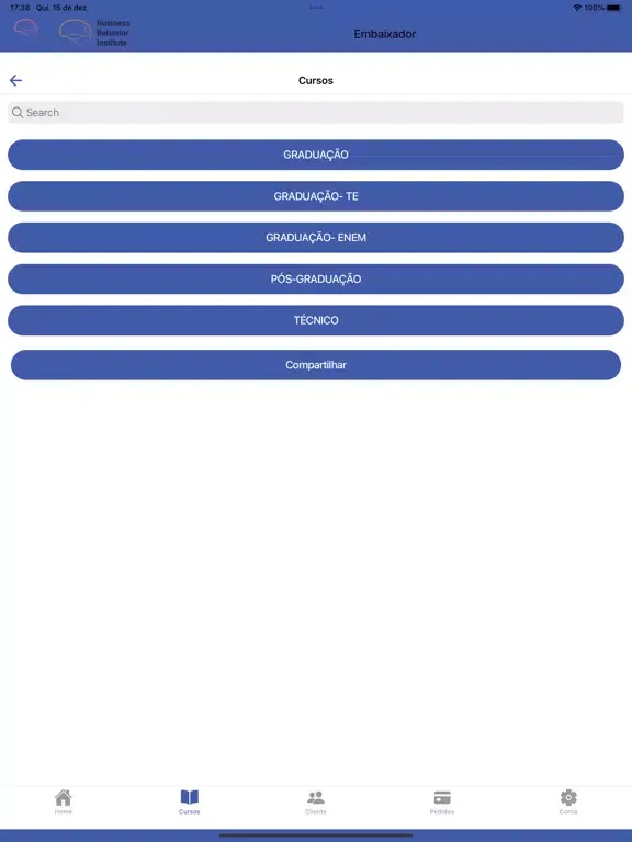 Скриншоты Embaixador CBI e BBI iPad 