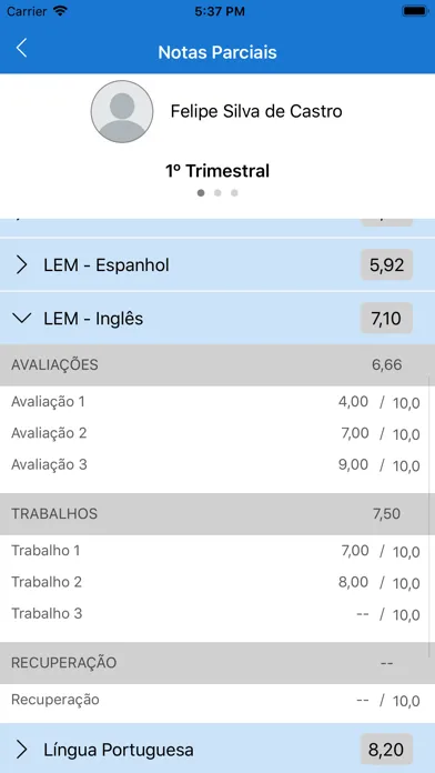 Tangkapan skrin Colegio Sao Lucas