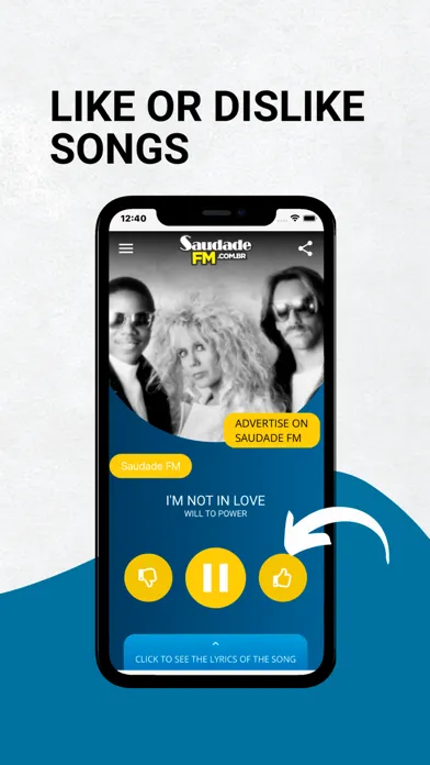 Tangkapan layar Saudade FM