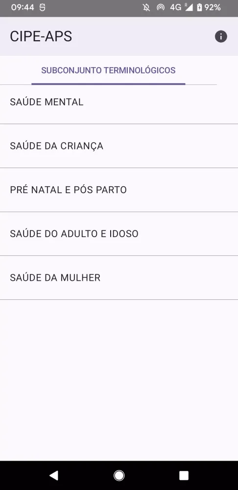 Screenshot di CIPE-APS