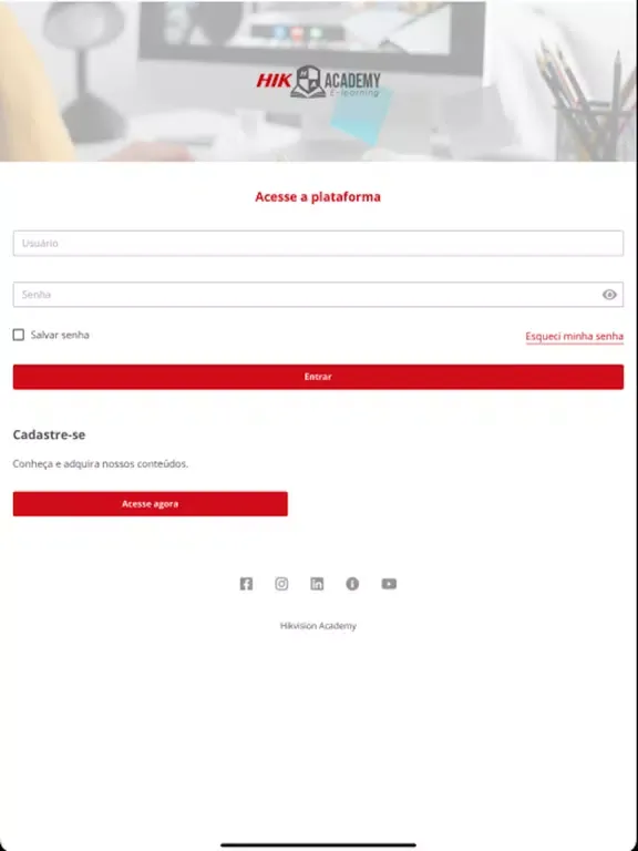 Zrzuty ekranu Hikvision Academy iPad 