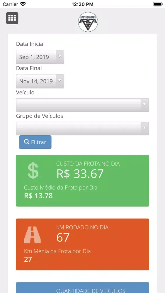 Capturas de pantalla de Arca Rastreamento