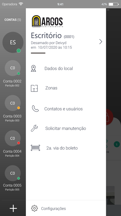 Argos Alarme سکرین شاٹس