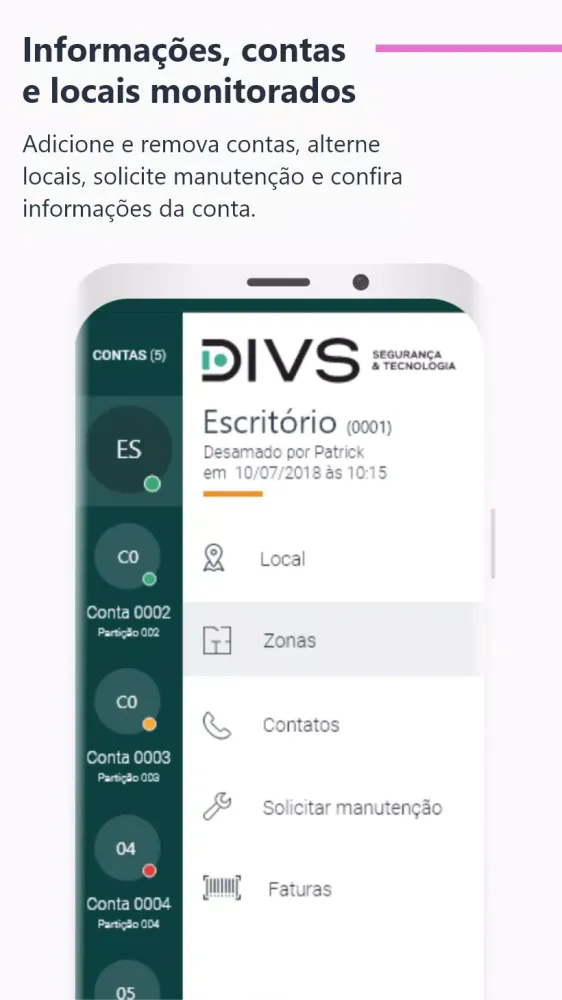 Ảnh chụp màn hình của DIVS Connect