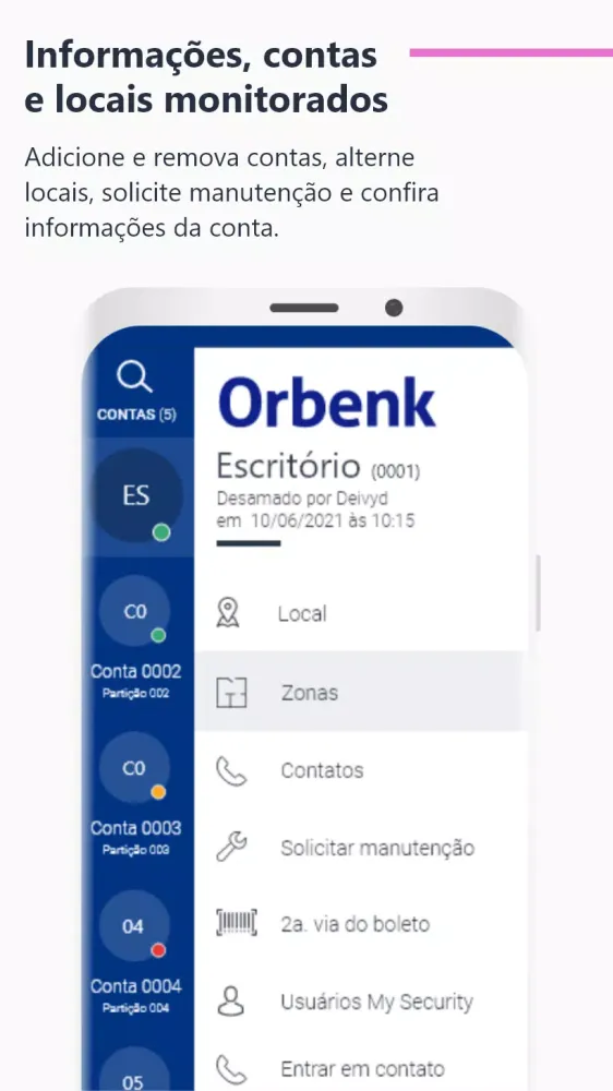 Orbenk Monitoramento سکرین شاٹس