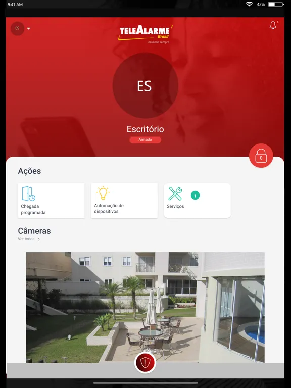 TeleAlarme Brasil iPad  Ekran Görüntüleri