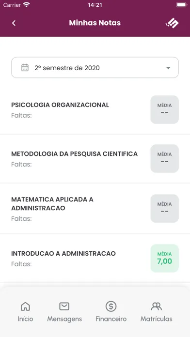 Capturas de pantalla de SEI Aluno SuperApp