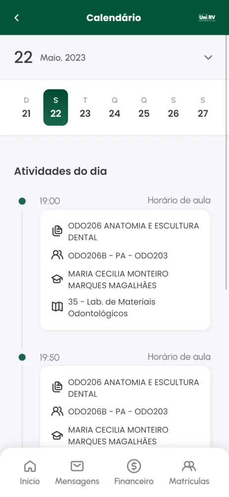 UNIRV MOBILE ALUNO應用截圖
