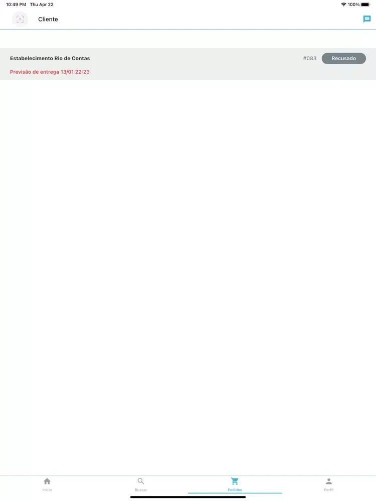 ภาพหน้าจอของ Sei Pedir iPad 