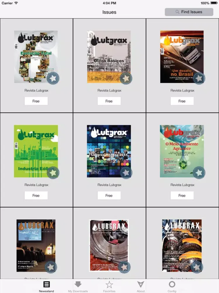 Ảnh chụp màn hình của Revista Lubgrax iPad 