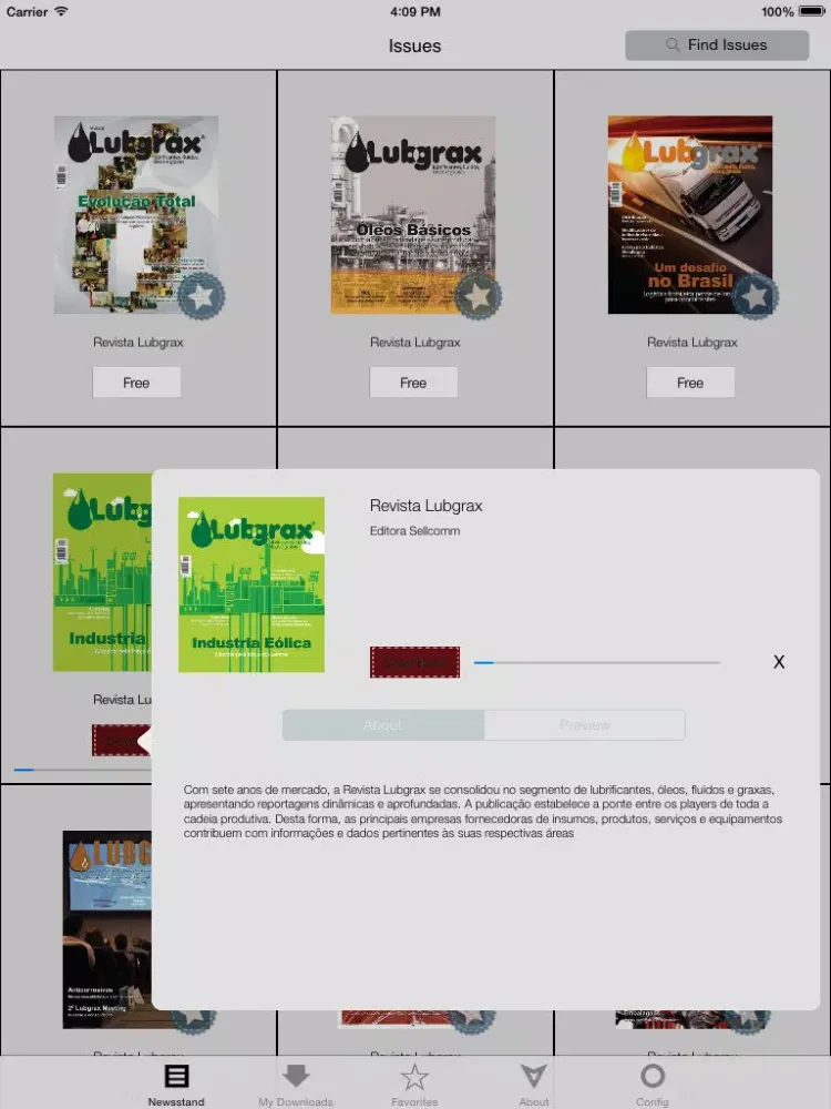 Ảnh chụp màn hình của Revista Lubgrax iPad 