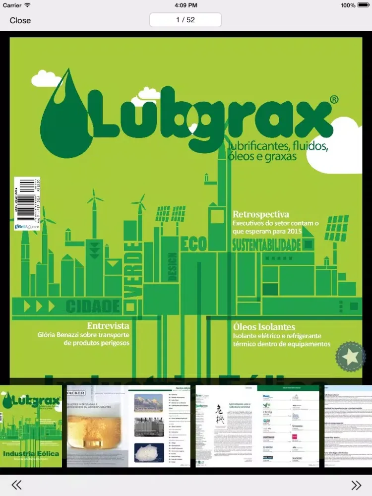 Ảnh chụp màn hình của Revista Lubgrax iPad 