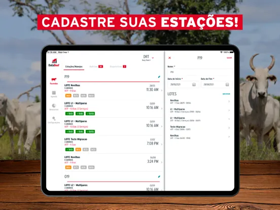 Ảnh chụp màn hình của Data Beef iPad 