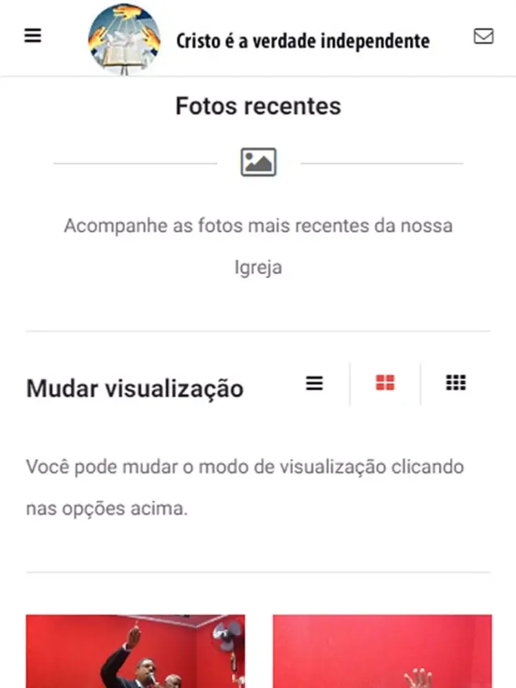 Ảnh chụp màn hình của Cristo é a verdade iPad 