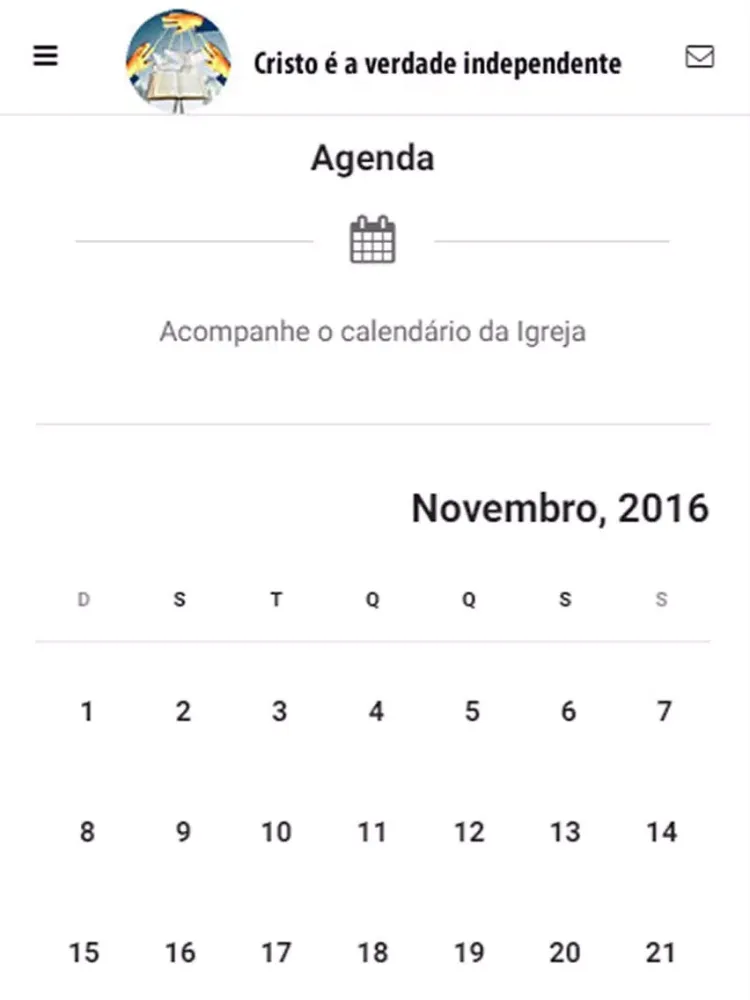 Ảnh chụp màn hình của Cristo é a verdade iPad 