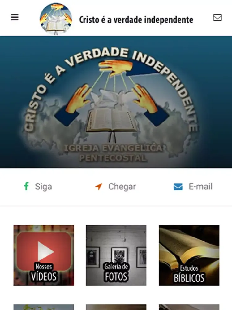 Ảnh chụp màn hình của Cristo é a verdade iPad 