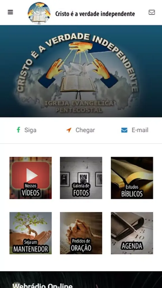 Ảnh chụp màn hình của Cristo é a verdade