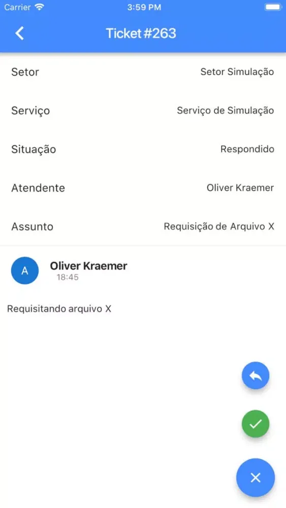 Service Order Screenshots