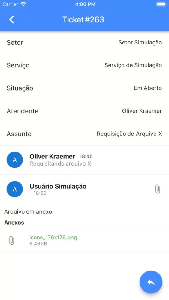 Service Order Screenshots