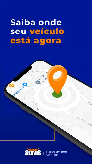 Capturas de tela do Servis Rastreamento