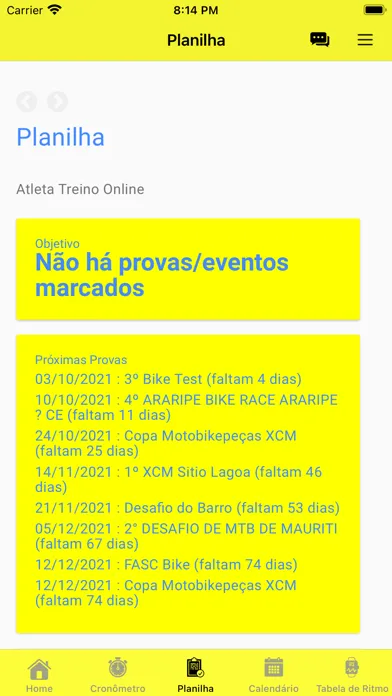 Capturas de pantalla de Clube de Corridas SESC DF