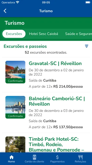 Tangkapan skrin Sesc Paraná