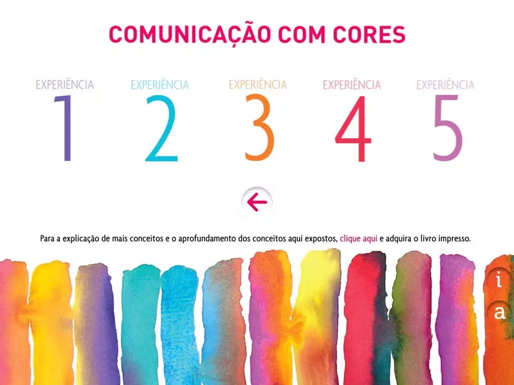Ảnh chụp màn hình của Comunicação com cores iPad 