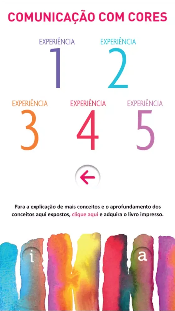 Ảnh chụp màn hình của Comunicação com cores