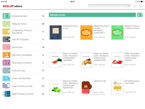 تصاویر Livros SESI SP iPad 