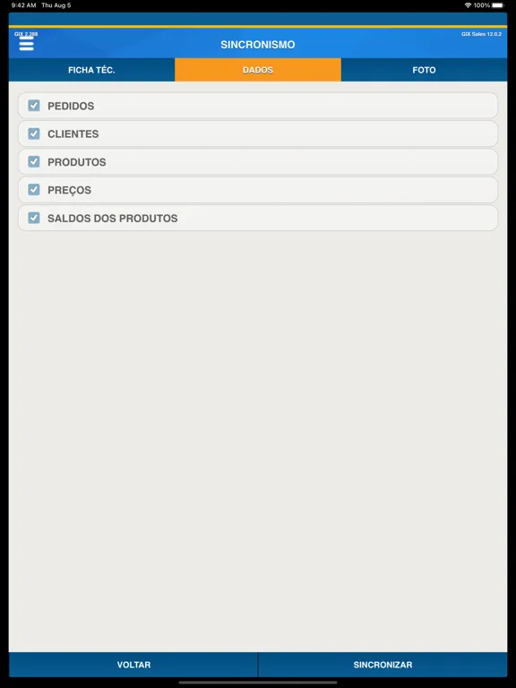 GIX Sales iPad  স্ক্রিনশট
