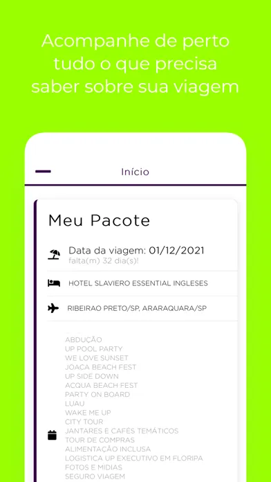 Capturas de tela do UP Formaturas - Vai de UP