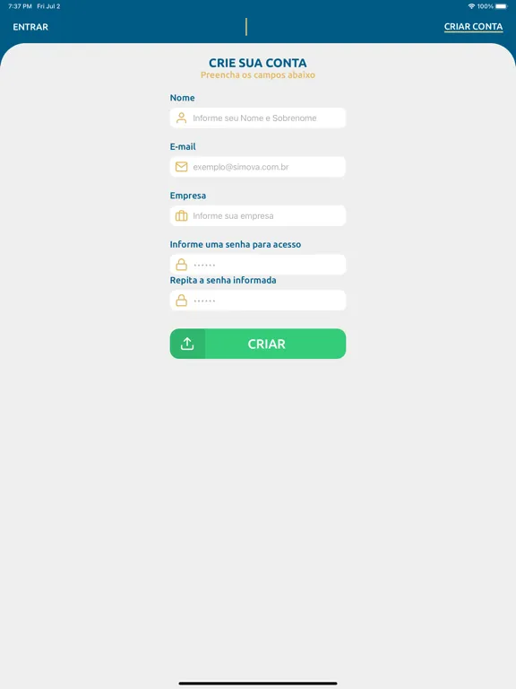 Simova Alertas iPad  스크린샷