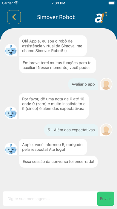 ภาพหน้าจอของ Simova Alertas