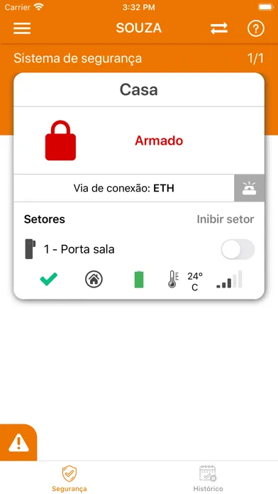 Tangkapan skrin SIM MONITORAMENTO
