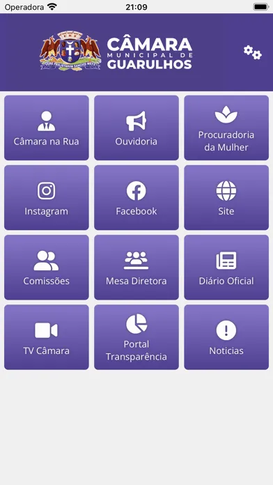 Zrzuty ekranu Câmara Municipal de Guarulhos