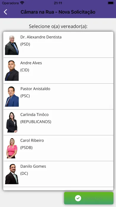 Zrzuty ekranu Câmara Municipal de Guarulhos