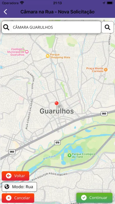 Zrzuty ekranu Câmara Municipal de Guarulhos