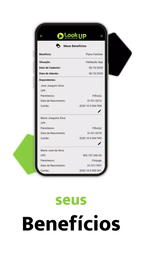 LookUp Benefícios Screenshots