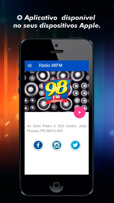 Скриншоты Rádio Correio 98 FM JP